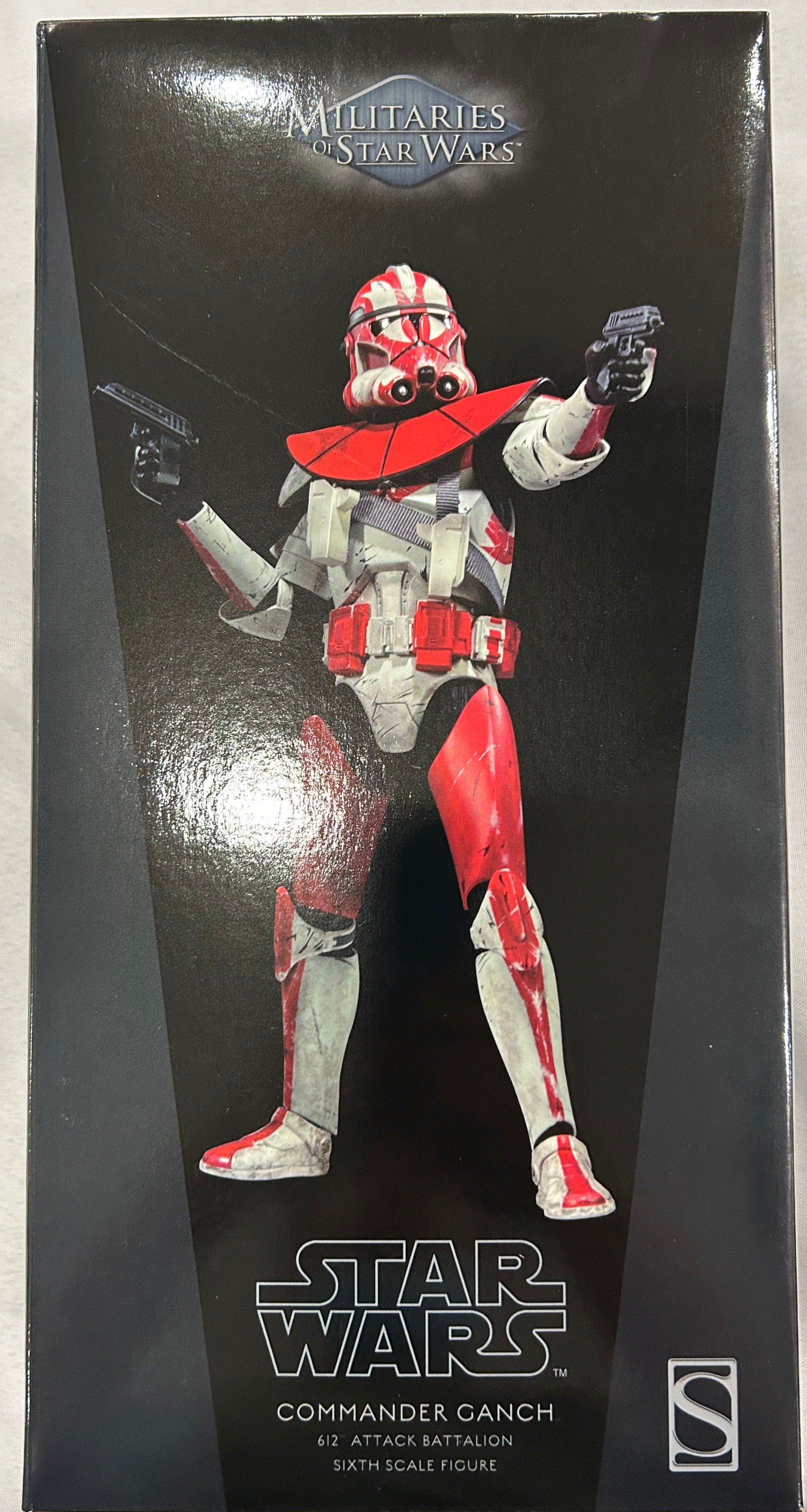 Sideshow Collectible 1/6 Star Wars Militaries of Star Wars 612th Attack Battalion Commander Ganch Sixth Scale Figure *Open Box*