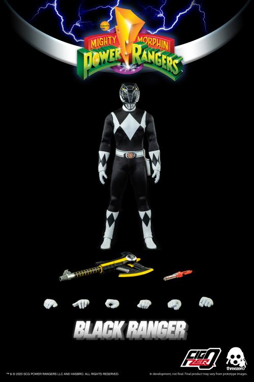 ThreeZero FigZero 1/6 Mighty Morphin Power Rangers Black Ranger Sixth Scale Figure